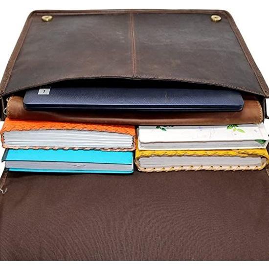 Кожаная сумка-мессенджер, чехол для ноутбука, офисный портфель, подарок для мужчин, компьютерная сумка через плечо, 15 дюймов, буйвол