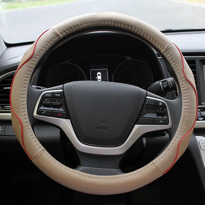My Good Car из искусственной кожи, защитный чехол на руль автомобиля, чехлы на руль для Hyundai Elantra 2016-2018, аксессуары для стайлинга автомобилей