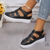 Hollow Casual Single Shoes for Women Wearing Summer New Large-size Sponge Cake Thick Sole High-end Shoes for Women