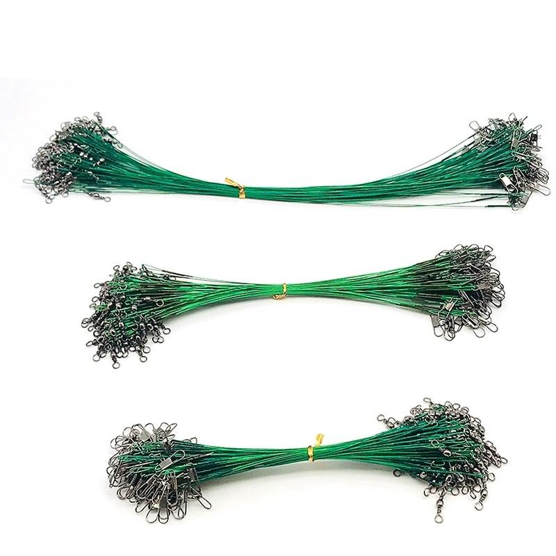 20/40 шт. стальные поводки с защитой от укуса для рыболовной проволоки, материал поводка, леска