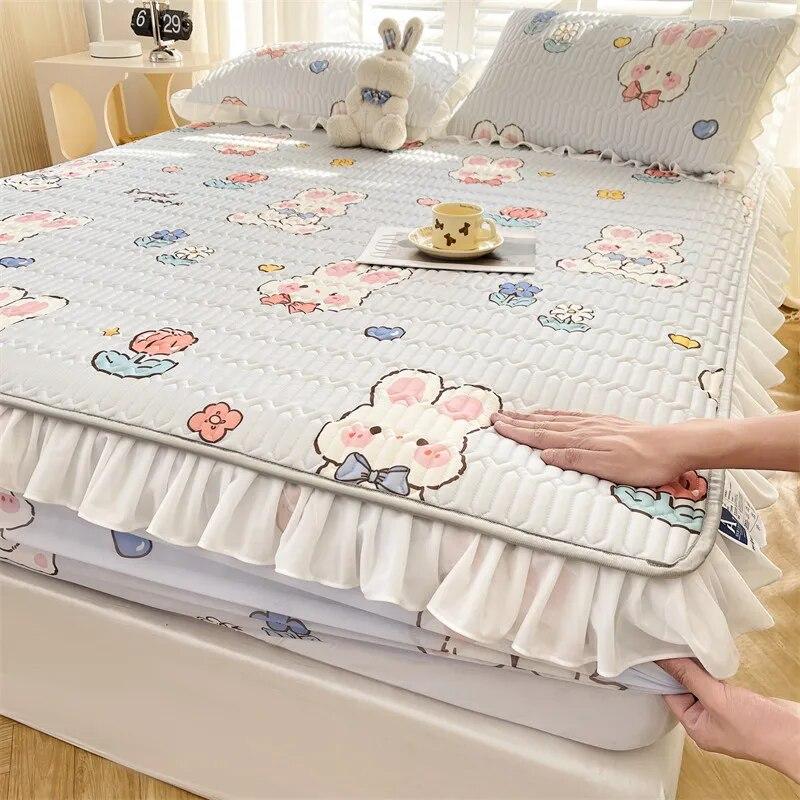 Домашний текстиль, простыня, набор наволочек, летняя крутая латексная нескользящая эластичная лента, покрывало, защитный чехол для матраса, простыня