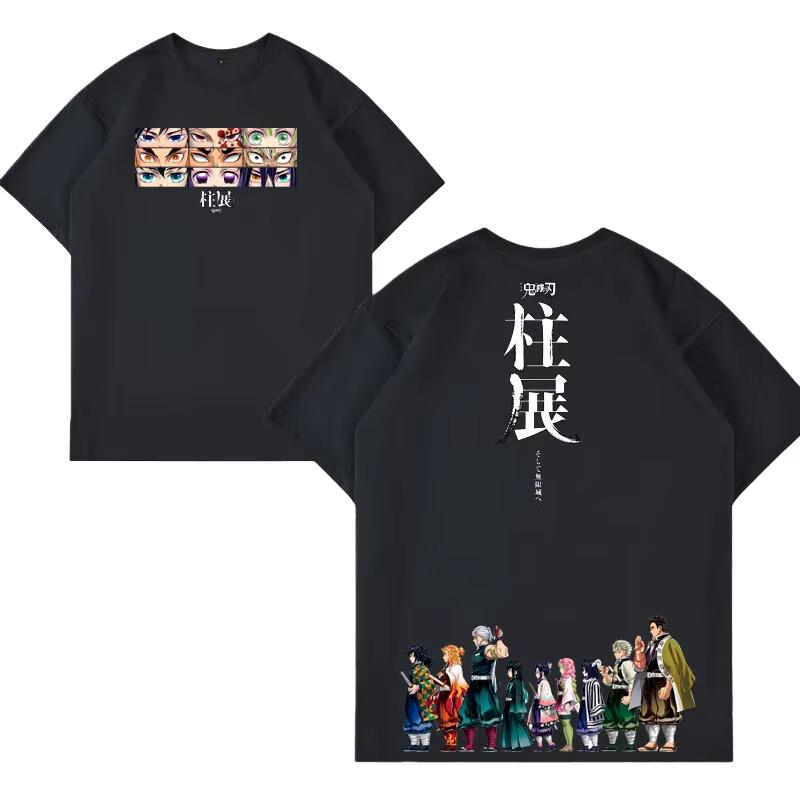 Demon Slayer Anime Printing Oversized Cotton Tshirt Men and Women Comfortable Fashion Street Y2K Summer Trend Harajuku Tshirt
