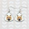 Norwich Terrier -Kolczyki Ze Zdjęciem I Napisem Geometryczne Pies Art-Dog