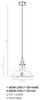Lampa wisząca Hubert MDM-2381/1 GD+AMB Italux