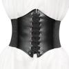 Fashion Corset Wide Belts Faux Leather Slimming Body Shaping Girdle Belt for Women Elastic Tight High Waist for Daily Wear