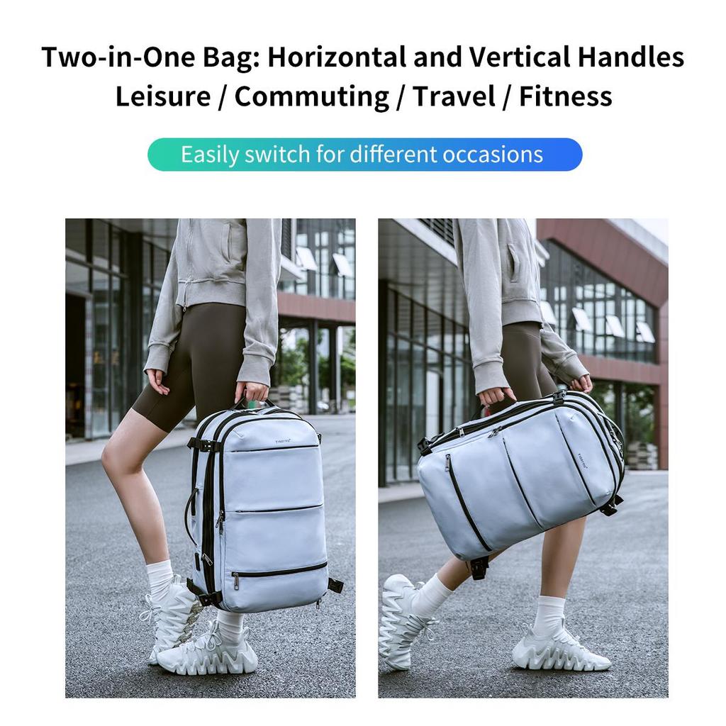 Tigernu Fashion Expandable 27L-37L Hiking Travel Laptop Backpack For 17inch Storage Packs Luggage With USB Port Backpack Mochila