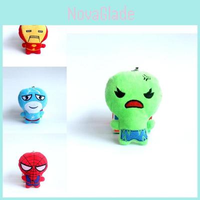 Плюшевая игрушка Marvel Мстители Человек-паук Американский солдат Кукла Милая 10 см Коллекционный подарок