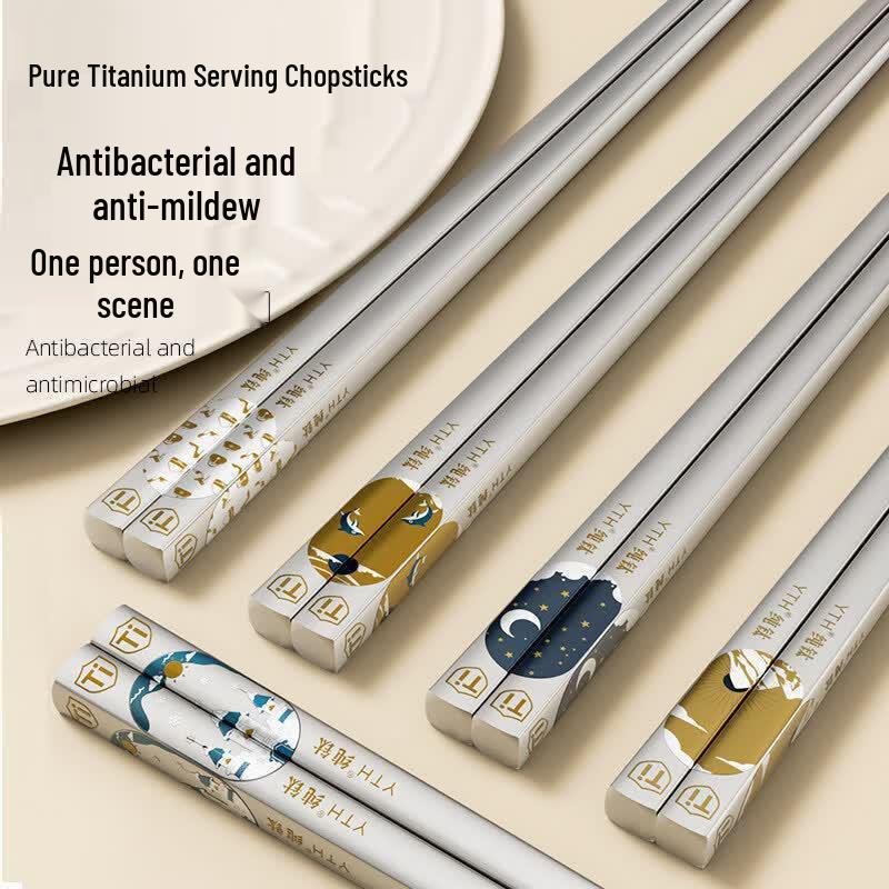 Qiei Pure Titanium Chopsticks