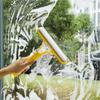 3-in-1 Double-Sided Glass Scrubber+ Squeegee with Spray Bottle Window Mirror Wall Cleaning Brush Home Cleaning Tool