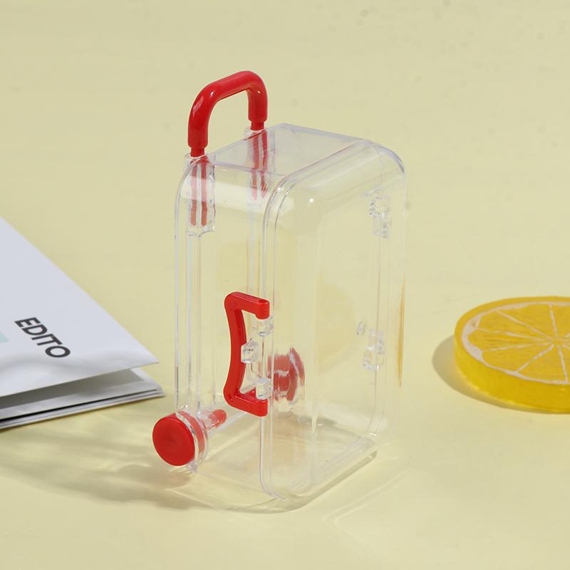 Mini Plastictravel Suitcase Luggage Box Doll Accessories Furniture Kids Toy