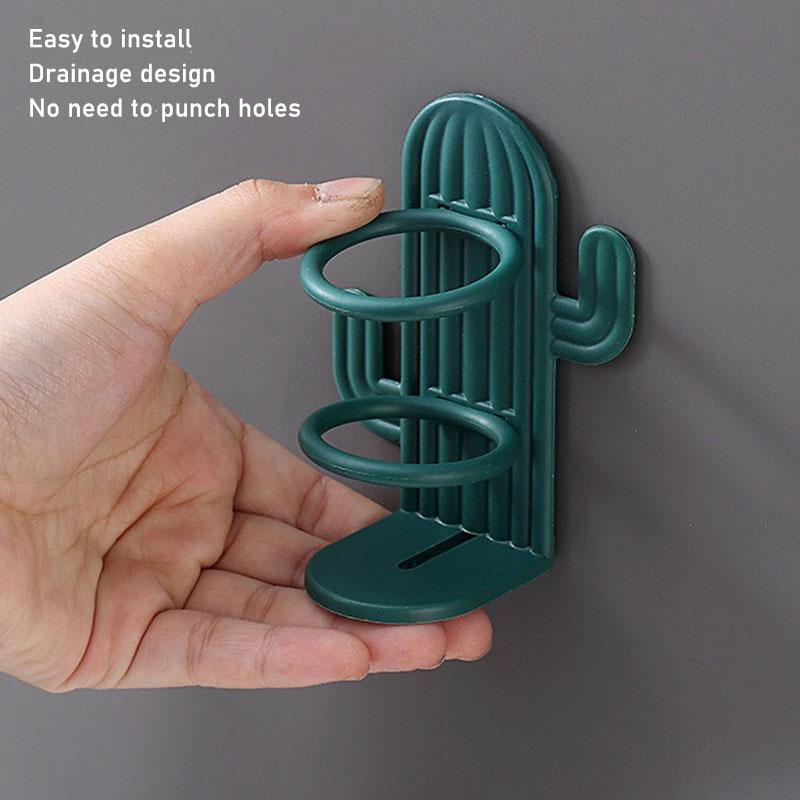 Настенный держатель для электрической зубной щетки Cactus, держатель для бритвы без проколов, полка для хранения, органайзер для ванной комнаты