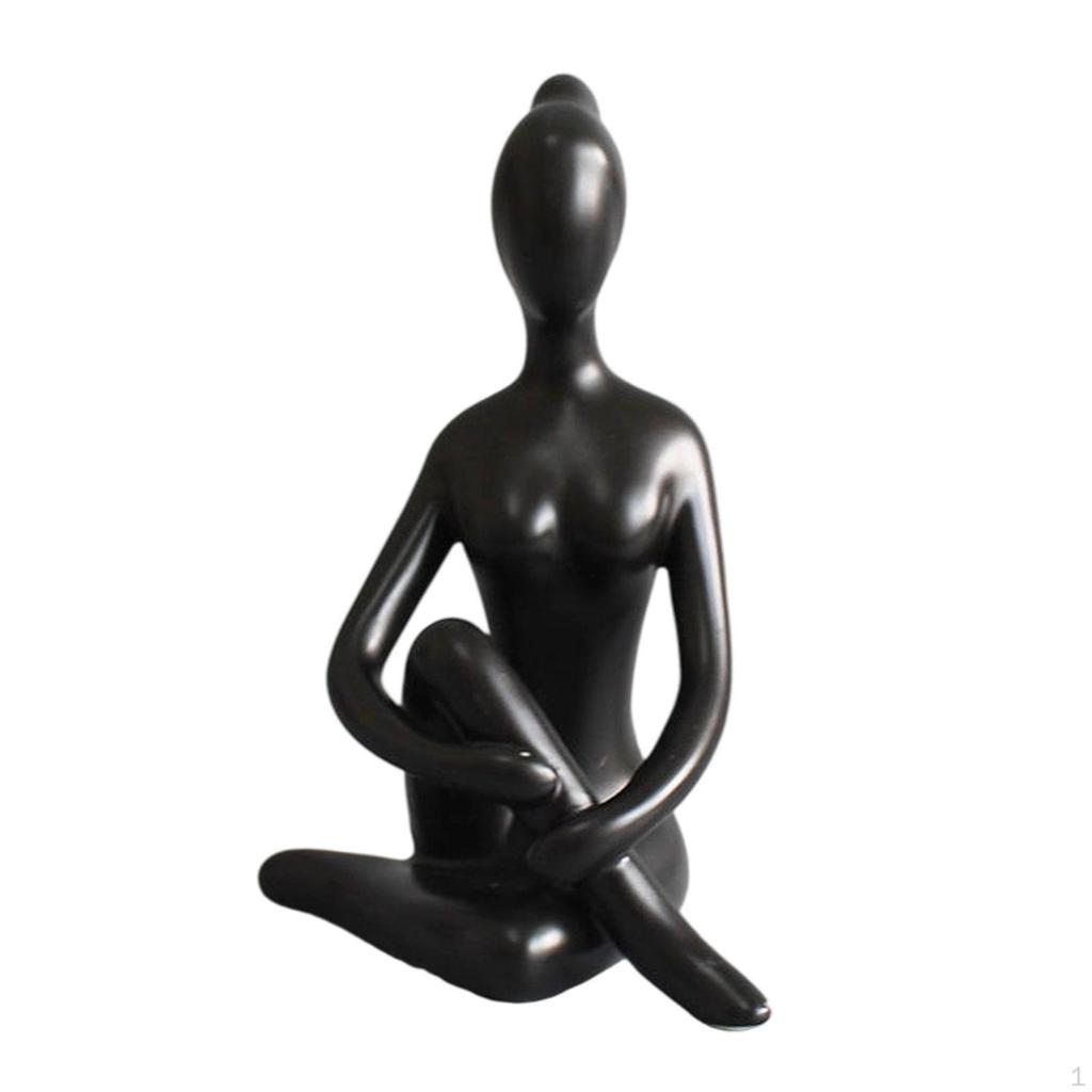 Маленькая фигурка, поза, фигурка, современная коллекция, сувенир, сидящая скульптура, керамическая статуэтка для спальни