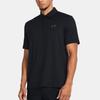 Under Armour Однотонная дышащая повседневная мужская футболка-поло с коротким рукавом и логотипом, топ, черный 1383714-001