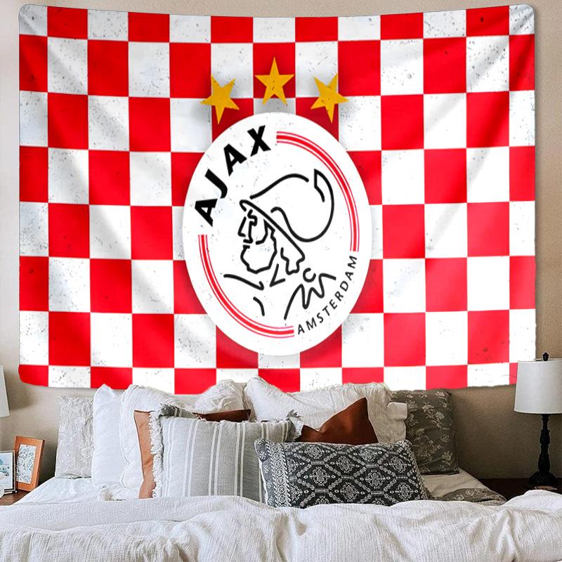 Ajax Amsterdam Crest Tapestry Playroom Tapestry, Accessories for Bedroom,Livingroom, dormitory Room Wall Decor Fan Birthday Gifts