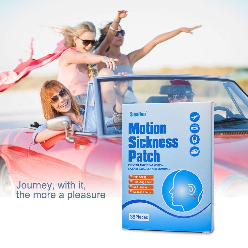 36 штук пластырей от укачивания, головокружения и морской болезни, пластыри от тошноты и рвоты, травяной пластырь от головокружения