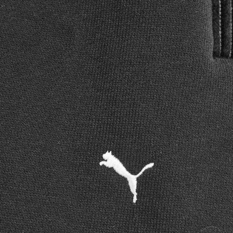 Puma Трикотажные спортивные штаны унисекс черные с умеренной манжетой 633504-01