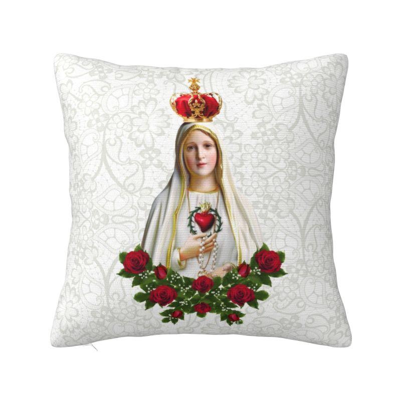 Virgin Mary Of Guadalupe Cushion Cover cm Soft Religious Art Throw Pillow Case Bedroom Decoration Bedding Sofa Pillowcase