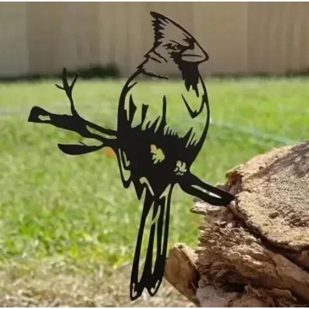 Великолепное металлическое украшение для двора в виде птичьего дерева. Металлические вороны и совы добавляют очарования. Стальные садовые скульптуры. Украсьте свой двор.