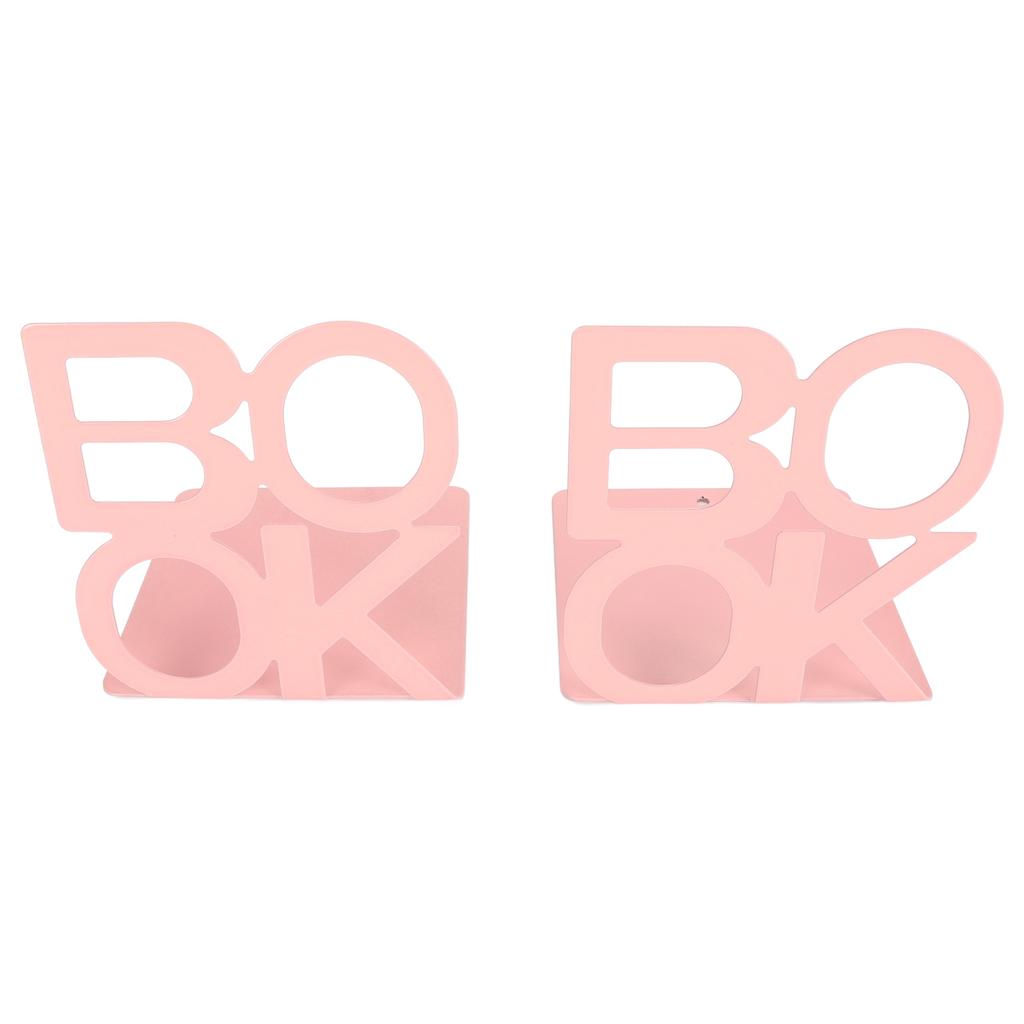 Book Support Organizer Metal Non Slip Heavy Duty L Shape Book Stopper for Shelf Cabinet