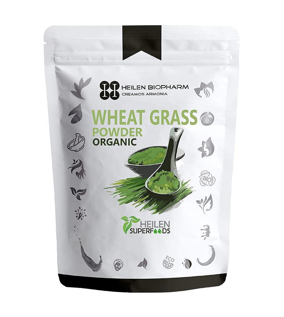 Порошок ростков Пшеницы (100 г), Wheat Grass Powder Organic,  Heilen Biopharm