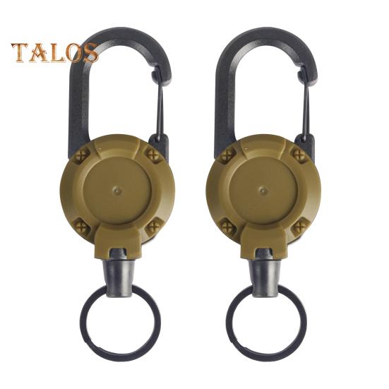 2 шт. прочный выдвижной брелок для ключей держатель значка многофункциональный инструмент карабин зажим ключи значки тактическая катушка удостоверения личности с выдвижным шнуром
