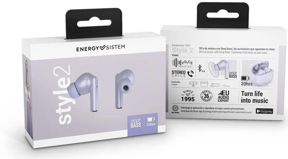 Tws Energy Sistem Style 2 Wireless In-Ear Headphones Purple