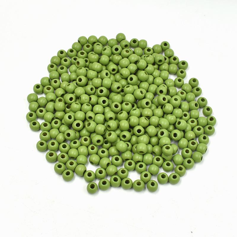 Деревянные бусины ручной работы из клена с большим отверстием 10 мм - Бочкообразные бусины в коричневых тонах для изготовления украшений своими руками