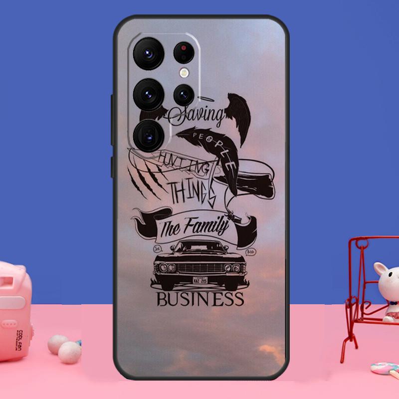Чехол из серии «Сверхъестественное» для Samsung Galaxy S24 S23 S22 S21 S20 FE Ultra Plus S8 S9 S10 Note 10 20 Ultra Case