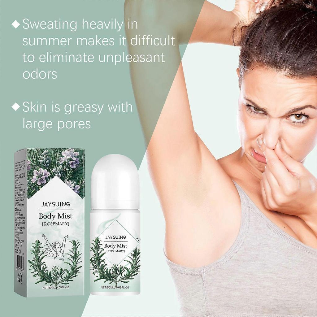 Long-Lasting Rosemary Deodorant Ball - Hydrating & Refreshing Body Lotion, 50ml