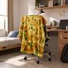 Fun Pancake Flannel Blanket, Creative Realistic Pancake Pattern Nap Blanket, Soft Cozy Throw Blanket for Sofa Couch Office Dormitory