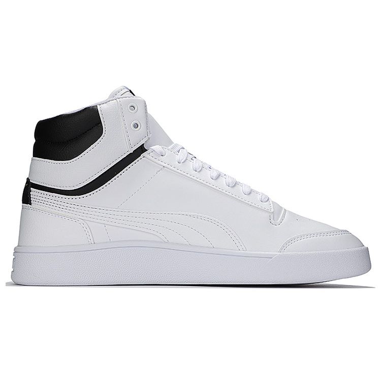 Puma Кроссовки унисекс Shuffle Mid White Black Gold Team-Gold 380748-01