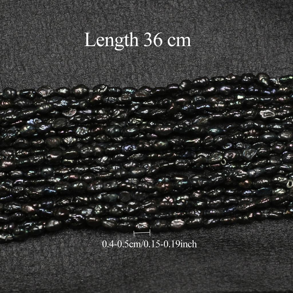 1 нить, барочные натуральные черные жемчужины бусины для изготовления ювелирных изделий своими руками ожерелья браслеты ножные браслеты аксессуары для женщин и мужчин поделки на День святого Валентина 36 см