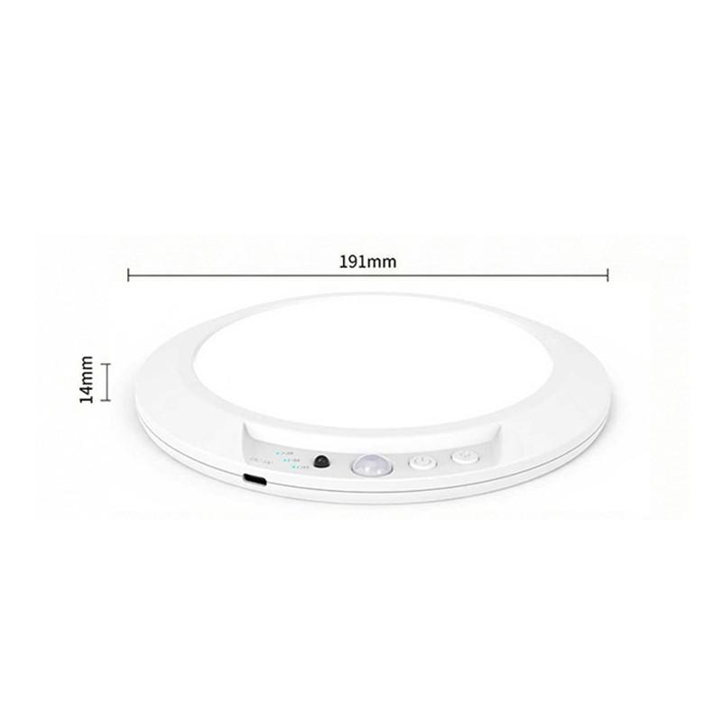 USB Type-C Motion Sensor Ceiling Light with Magnetic Mount Wireless for Bedroom Hallway Closet