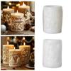 Christmas Themed Silicone Candle Molds Cylinder Silicone Candle Molds for Epoxy Resin Candle Soap Home Decoration