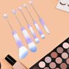 Yousheng 5Pcs/Set DIY Beadable Makeup Brush 5 Sizes Synthetic Kabuki Foundation Loose Powder Eyeshadow Concealer Brow Blush Blending Cosmetic Brush