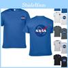 Футболка мужская хлопковая с коротким рукавом и винтажным логотипом НАСА в стиле ретро для повседневной носки