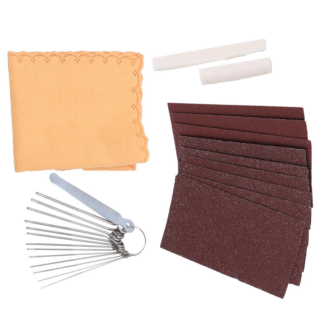 Набор полировальной наждачной бумаги для гитары Сильная защита от ржавчины, уход за порожком и седлом, аксессуары для инструмента