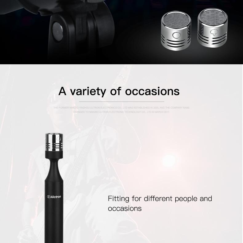 Alctron T05 Instrumental Mic,Pencil Condenser Mic for chorus piano acoustic guitar instrument high quality housing
