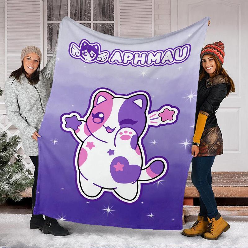 Aphmau Theme Printed Blanket - Perfect for Couch, Bed, Travel & Outdoor Use | Machine Washable, Cozy & Durable.