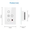 CYCLI-Tuya Zigbee Умный переключатель света для вентилятора Сетевое подключение США Управление через приложение Голосовое управление Alexa/Google Assistant