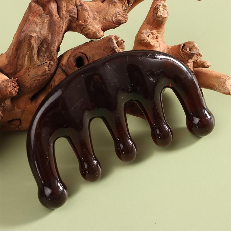 1 Pcs Wide Teeth Massage Comb Face Body Gouache Scraper Scalp Meridian Relax