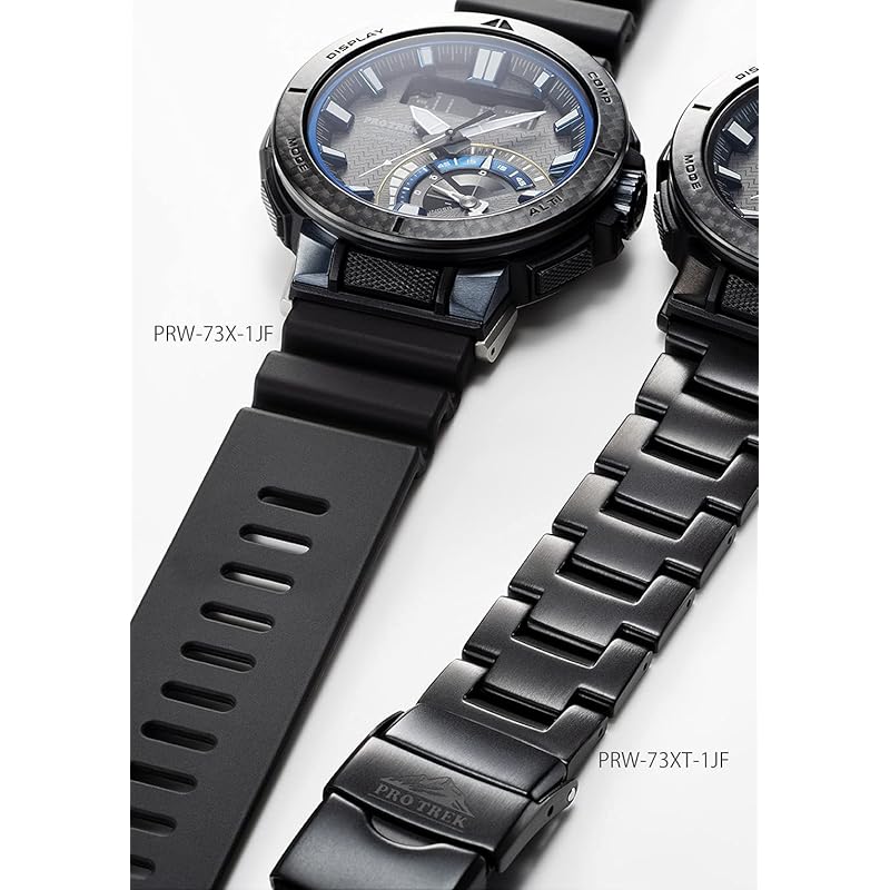 Часы Casio Pro Trek [Официальный японский продукт] Angler Line Радиоуправляемые на солнечной батарее PRW-73XT-1JF Мужские Черные