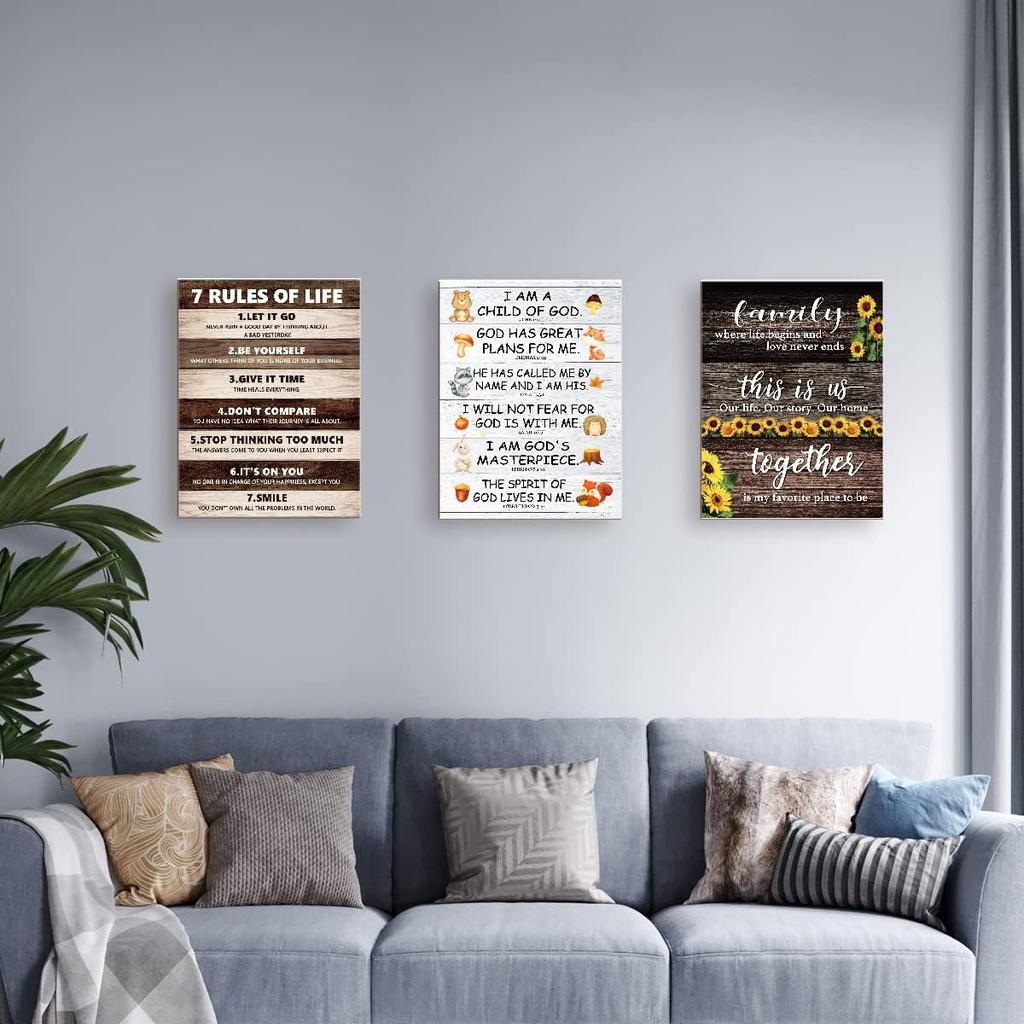 LISTNGBO Bible Verses Canvas for Kids, I Am Child Of God Scripture Wall Art, Christian Religious Wall Decor, Ready to Hang for