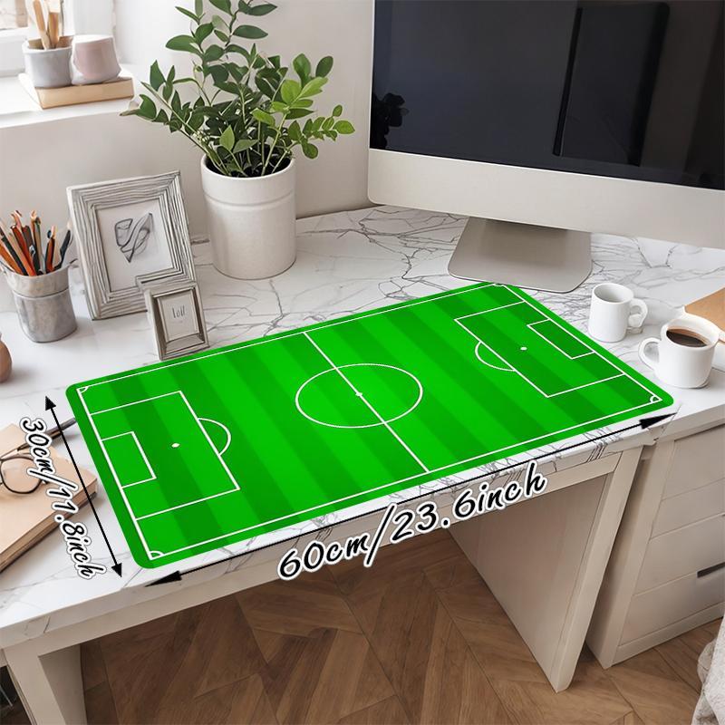 1Pc Soccer Field Layout Gaming Mouse Pad Keyboard Desk Mat Non-slip Rubber Lock Edge Waterproof Computer Mousepad for Office Home Decor Y1583