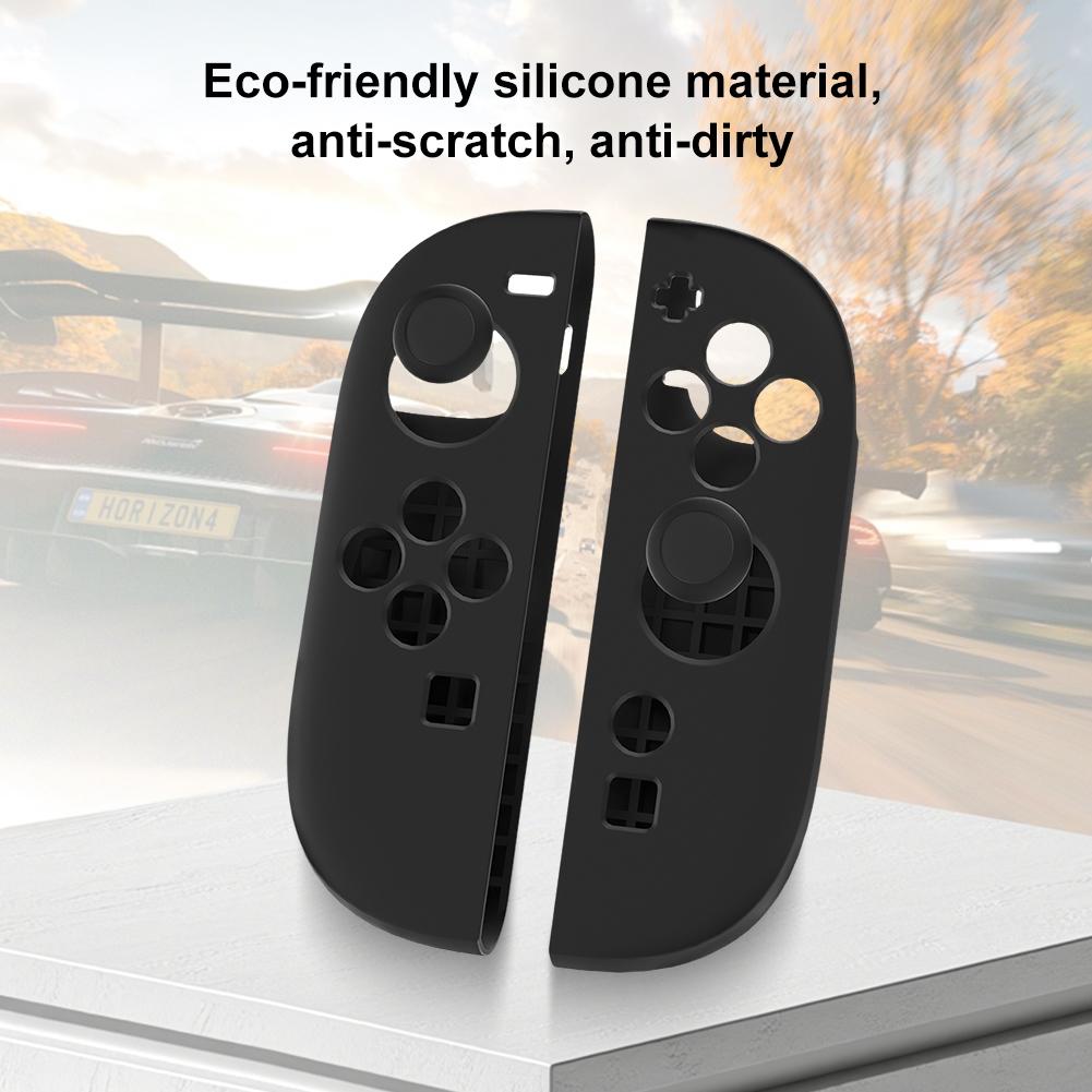Чехол для Switch 2 Joy-con, Силиконовый чехол-рукоятка, Противоскользящий корпус, Замена с 2 колпачками для стиков, Мягкий силиконовый чехол