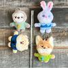 Милый брелок для ключей от машины, цепочка для сумки, плюшевая игрушка, кукольное украшение, подарочный кулон