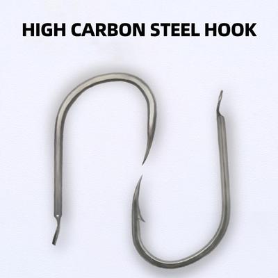 50 шт. ISENI Bulk Barb-free Fishing Hook Set with Karp Hook With Buckle Fishing Hook