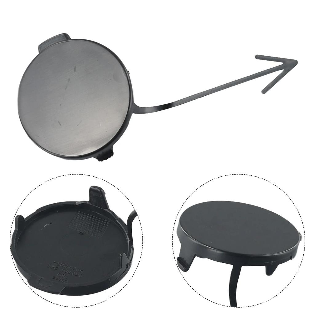 1x Car Front Bumper Tow Hook Eye Covers Cap 5C6807241 For MK6 2011-2014 Plastic Exterior Parts Tow Eye Covers