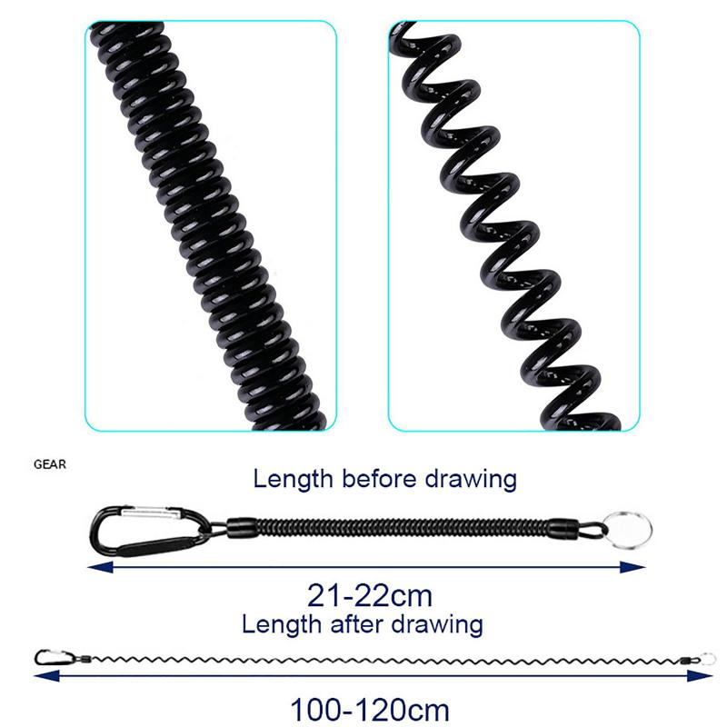 5 шт., открытый анти-потерянный брелок для ключей, веревка, удочка, защитный ремешок, телескопический анти-потерянный брелок для ключей