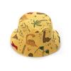 Cartoon Dinosaur Print Baby Bucket Caps Scalp Protection Beach Hat  Baby Girls